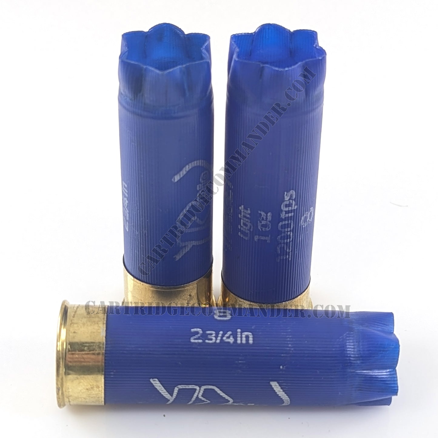12 gauge shotgun shells, empty hulls, 2-3/4" BLUE - DIY craft supply | Shot Gun Hulls Casings Ammo Spent Fired Used Cartridges