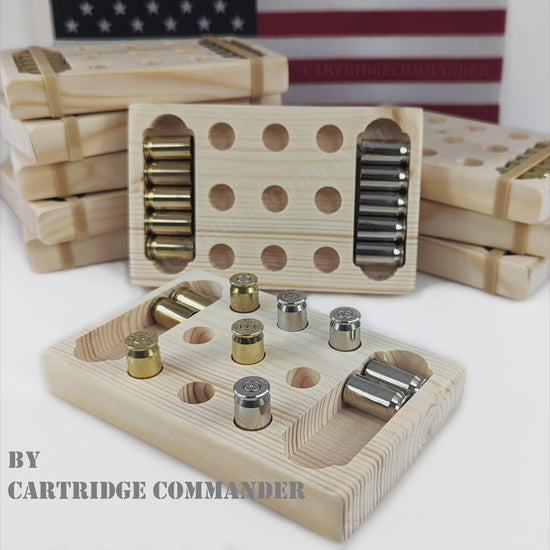 Video of Tic Tac Toe Bullet Board Game .45ACP - FREE SHIPPING by Cartridge Commander