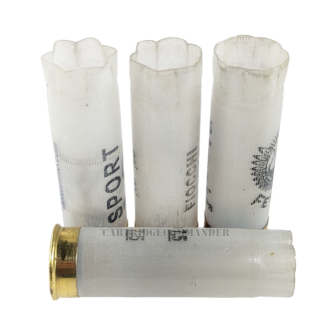Semi Transparent White Empty shotgun shells / hulls 12 gauge / once fired
