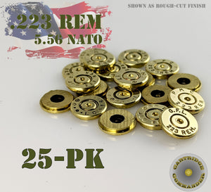 bullet jewelry slice 223 caliber headstamp 25 pack