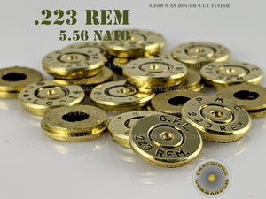 .223 REM/5.56 NATO brass thincut bullet slices, mix mfg, 40-pack